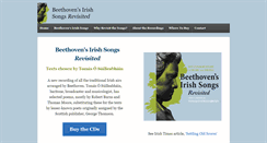 Desktop Screenshot of beethovensirishsongs.ie